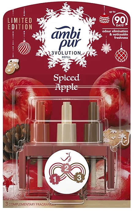 Сменный блок для электрического диффузора "Пряное яблоко" - Ambi Pur Spiced Apple Electric Air Freshener — фото N1