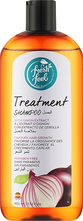 Шампунь для волосся із цибулею - Fresh Feel Natural Shampoo — фото N1
