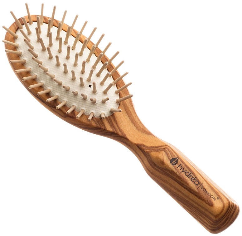 Антистатична дорожня щітка для волосся з оливкового дерева - Hydrea London Olive Wood Anti-Static Travel Hair Brush — фото N1