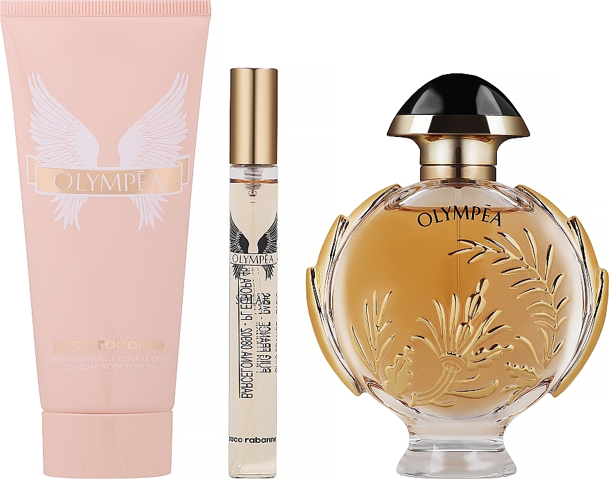 Paco Rabanne Olympea Solar Eau de Perfume Intense - Набор (edp/80ml + b/lot/100ml + edp/10ml) — фото N2