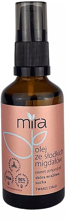 Олія солодкого мигдалю, рафінована - Mira — фото N1