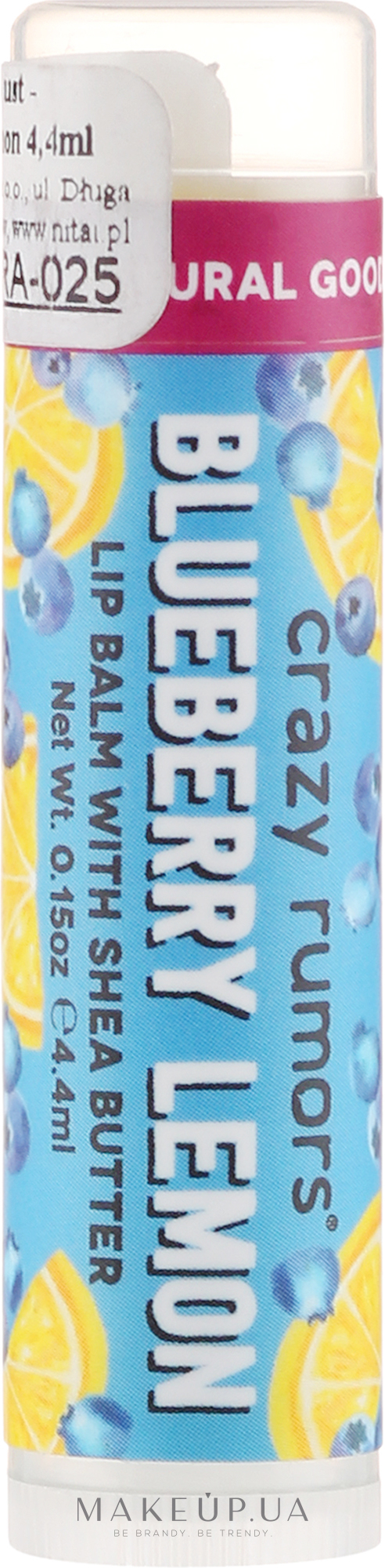 Бальзам для губ - Crazy Rumors Blueberry Lemon Lip Balm — фото 4.25ml