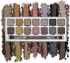 Палетка тіней для очей - Sigma Beauty Cool Neutrals Eyeshadow Palette — фото N4