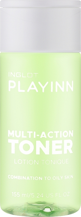 Багатофункціональний тонік для жирної та комбінованої шкіри - Inglot Playinn Multi-Action Toner Combination To Oily Skin — фото N1