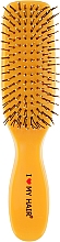 Щетка для волос "Spider", 8 рядов, глянцевая, желтая - I Love My Hair — фото N1