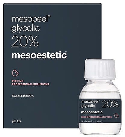 Поверхностный гликолевый пилинг 20% - Mesoestetic Mesopeel Glycolic 20% — фото N1