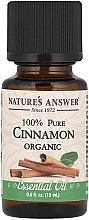 Парфумерія, косметика Органічна ефірна олія "Кориця" - Nature's Answer Cinnamon Essential Oil