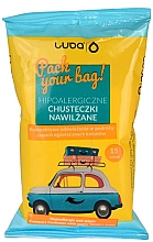 Влажные салфетки с ароматом экзотических цветов - Luba Let's Pack Your Bag Wipes — фото N1