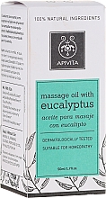 Масажна олія "Евкаліпт" - Apivita Natural Massage Oil with Eucalyptus — фото N2