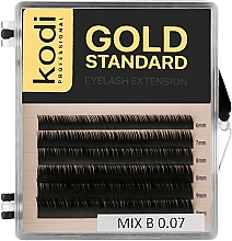 Накладные ресницы Gold Standart B 0.07 (6 рядов: 6/9) - Kodi Professional — фото N1