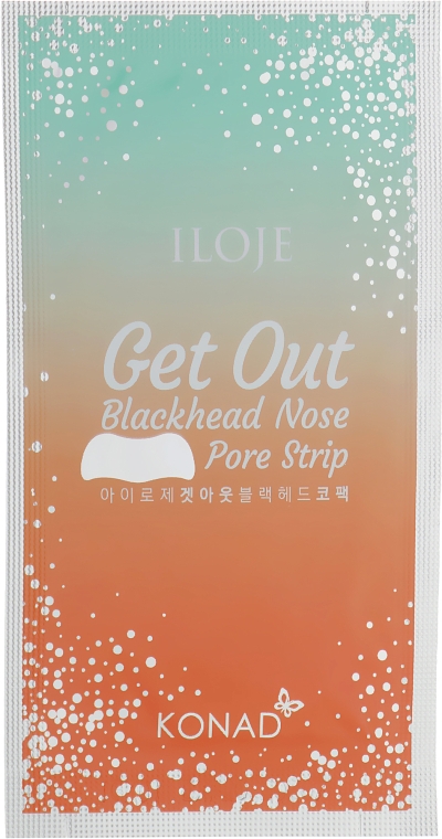 Патчи для носа от чёрных точек - Konad Iloje Get Out Blackhead Nose Pore Strip  — фото N4