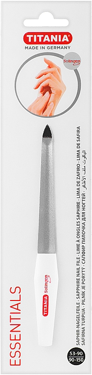 Пилочка для ногтей изогнутая с микросапфировым покрытием размер 6 - Titania Soligen Saphire Nail File