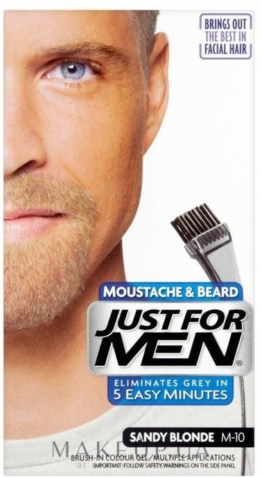 Гель-фарба для бороди та вусів - Just For Men Moustache & Beard — фото M10 - Blond
