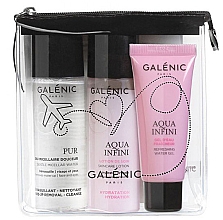 Парфумерія, косметика Набір - Galenic My Beauty Routine Travel Kit (micel/water/40ml  + f/lot/40ml + f/gel/15ml)