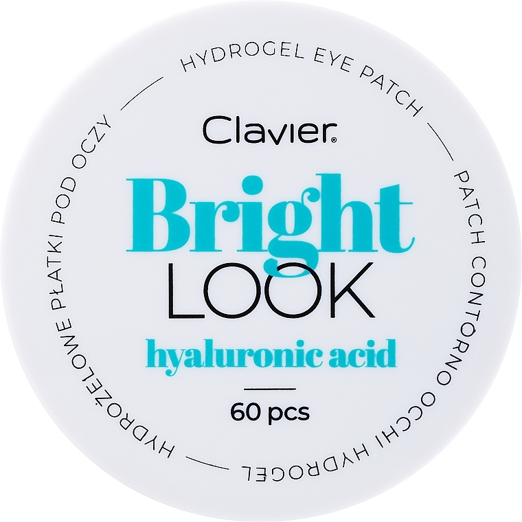 Гідрогелеві патчі для очей з гіалуроновою кислотою - Clavier Bright Look Hyaluronic Acid Hydrogel Eye Patch — фото N1
