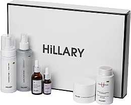 Парфумерія, косметика Набір для догляду за жирною та проблемною шкірою, 6 продуктів - Hillary Perfect