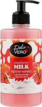Рідке крем-мило з молочними протеїнами - Dolce Vero Strawberry Milk — фото N1