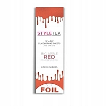 Парфумерія, косметика Фольга для волосся, 5x16, червона, 200 штук - StyleTek