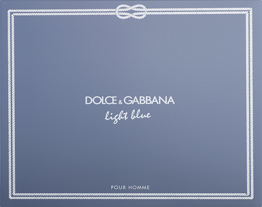 Dolce&Gabbana Light Blue Pour Homme - Набір (edt/125ml + sh/gel/50ml + ash/balm/50ml) — фото N1