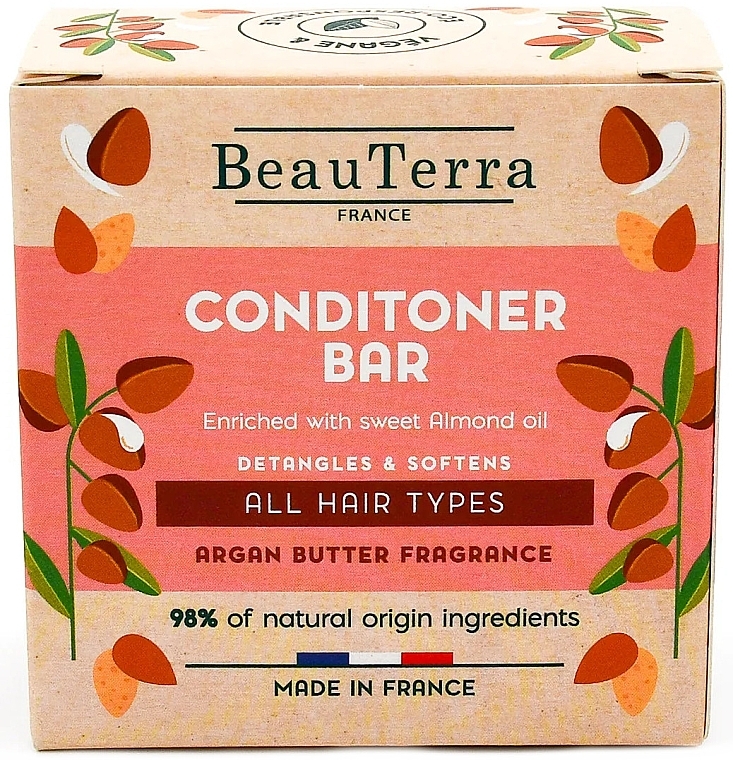 Твердий кондиціонер для волосся - BeauTerra Conditioner Bar — фото N1