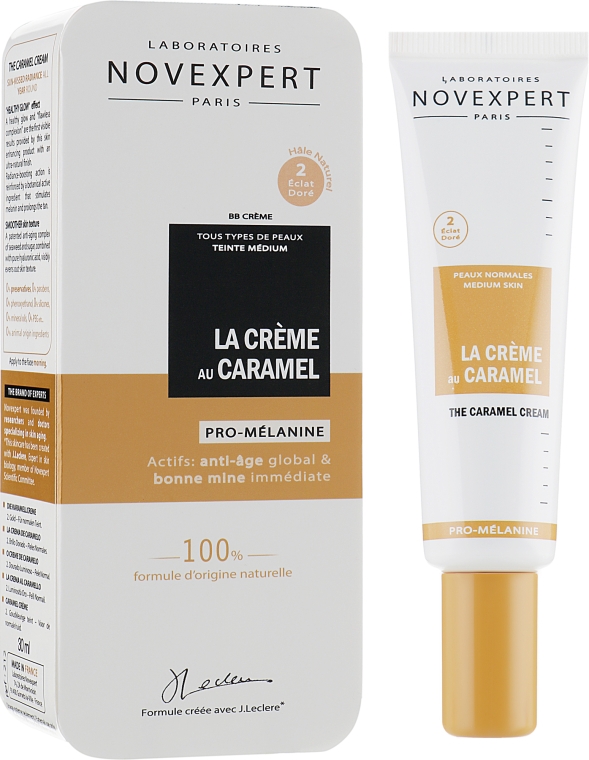 Крем для засмаглої шкіри "Карамель" - Novexpert The Caramel Cream Golden Glow — фото N1