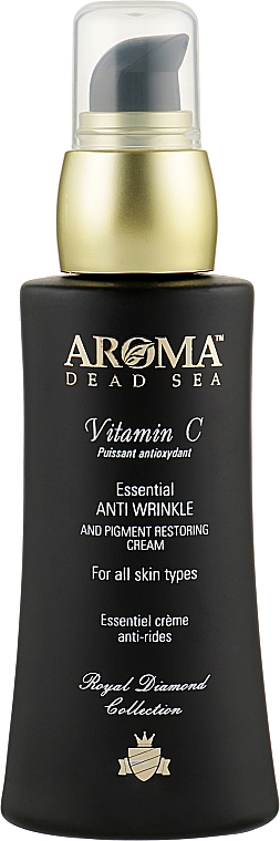 Крем для лица с витамином C против морщин и пигментации - Aroma Dead Sea Vitamin C Essential Anti Wrinkle Cream