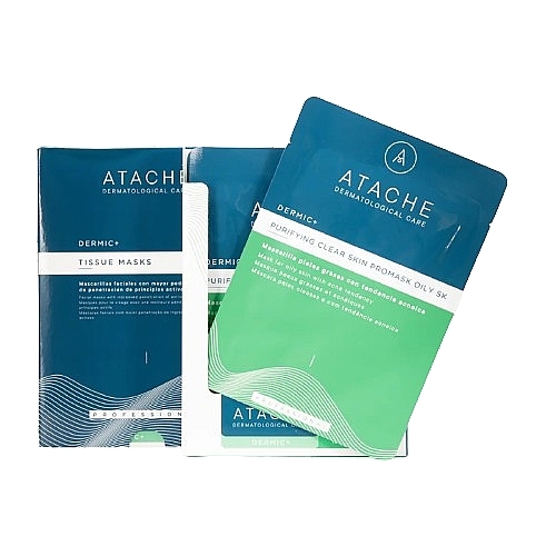 Целлюлозная маска для жирной кожи лица - Atache Oily SK Promask Purifying Clear Skin — фото N1