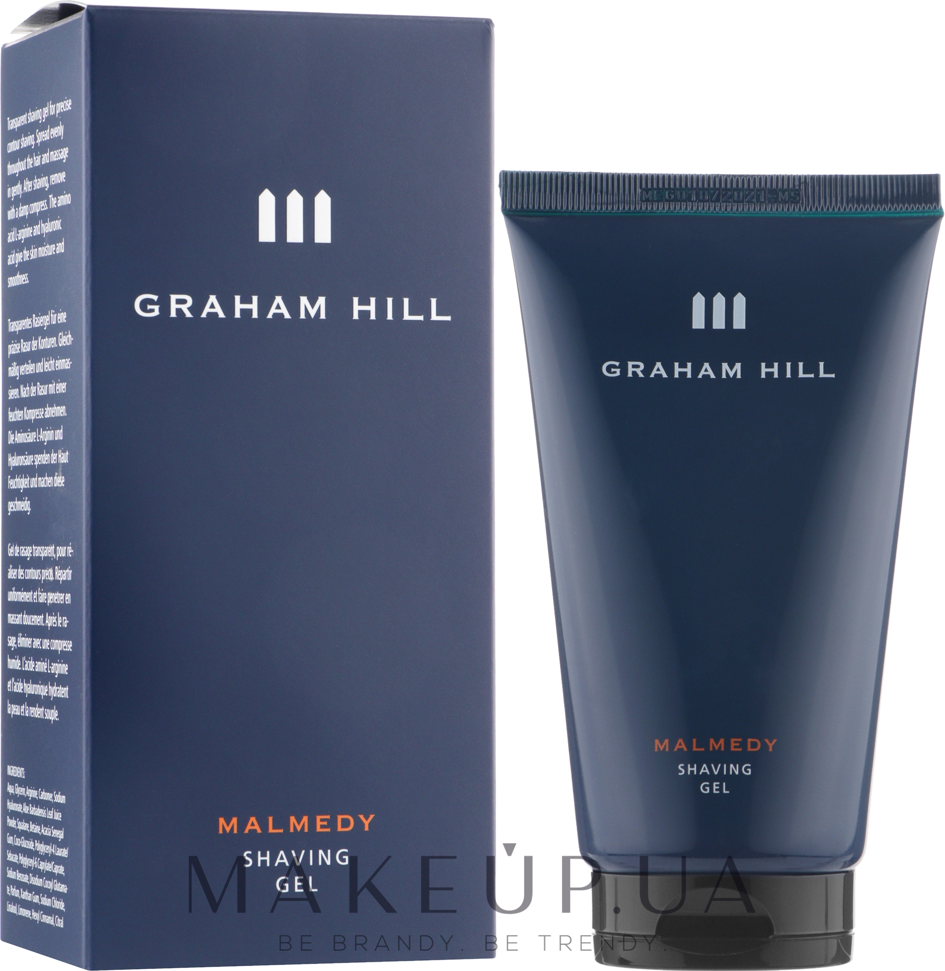 Гель для бритья - Graham Hill Malmedy Shaving Gel — фото 150ml