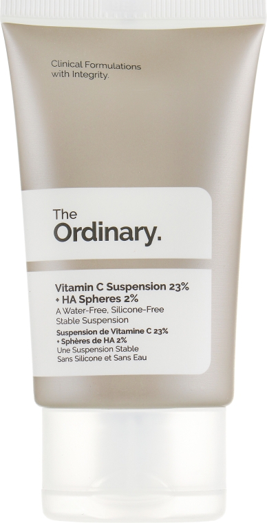 Сыворотка с 23% витамином C и 2% гиалуроновой кислотой - The Ordinary Vitamin C Suspension 23% + HA Spheres 2% — фото N2