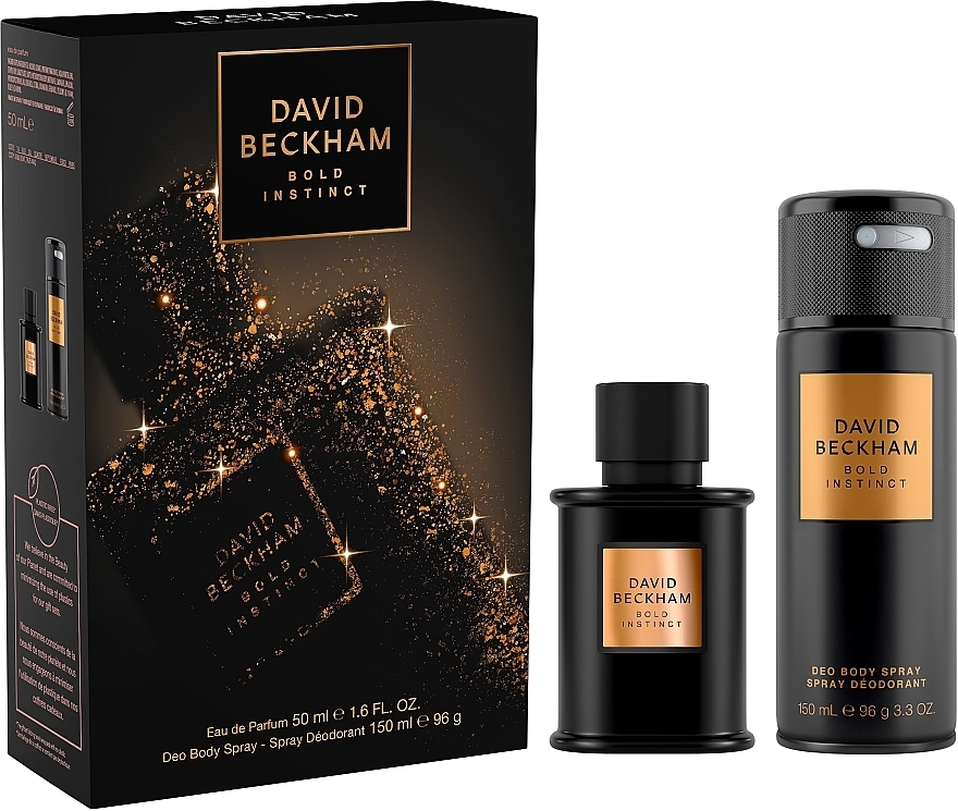 David Beckham Bold Instinct - Набор (edp/50ml + deo/150ml) — фото N1