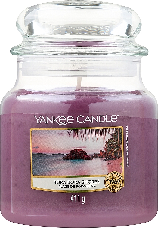 Свеча в стеклянной банке - Yankee Candle Bora Bora Shores Votive Candle — фото N3