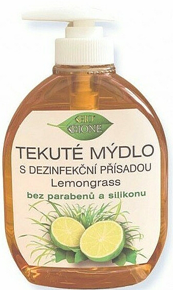 Жидкое мыло "Лемонграсс и лайм" - Bione Cosmetics Lemongrass + Lime Liquid Soap — фото N1