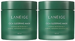 Набор - Laneige Special Care Cica Sleeping Mask (mask/2x60ml) — фото N1