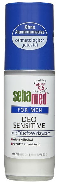 Роликовий бальзам-дезодорант - Sebamed For Men Deo Sensetive Roll-On — фото N1