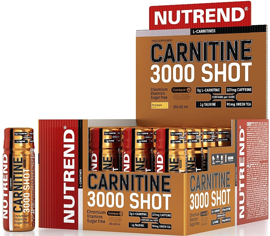 Дієтична добавка - Nutrend Carnitine 3000 Shot Pineapple — фото N1