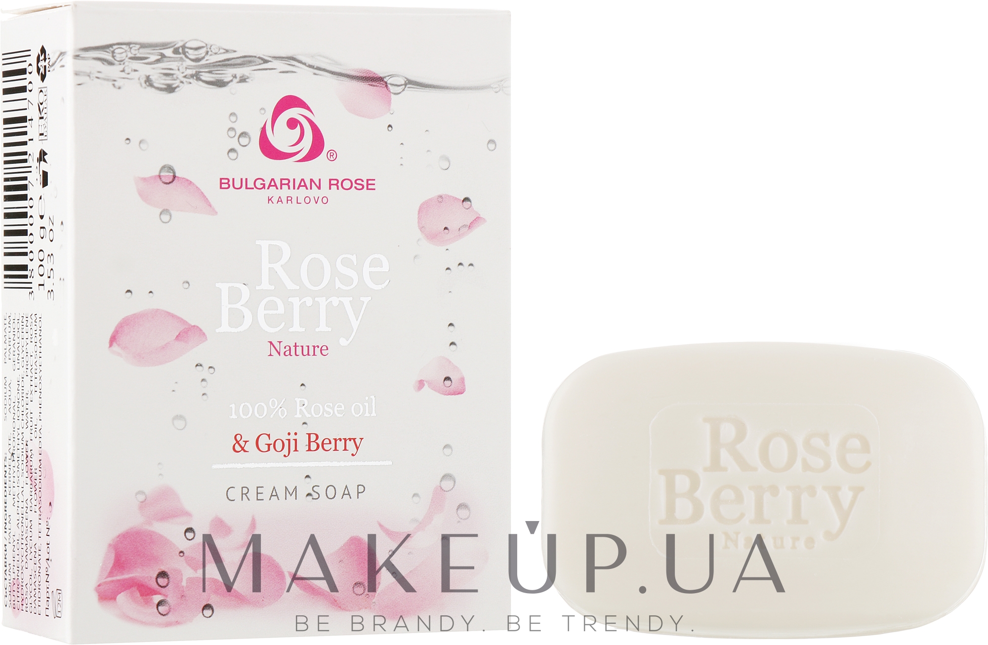 Крем-мыло - Bulgarian Rose Rose Berry Nature Cream Soap  — фото 100g