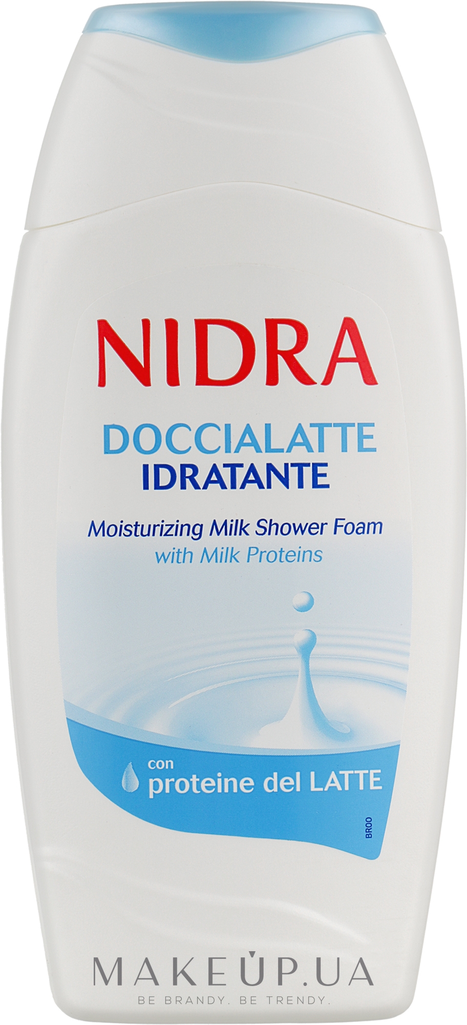 Піна-молочко для душу з молочними протеїнами "Зволожувальна" - Nidra Moisturizing Milk Shower Foam With Milk Proteins — фото 250ml