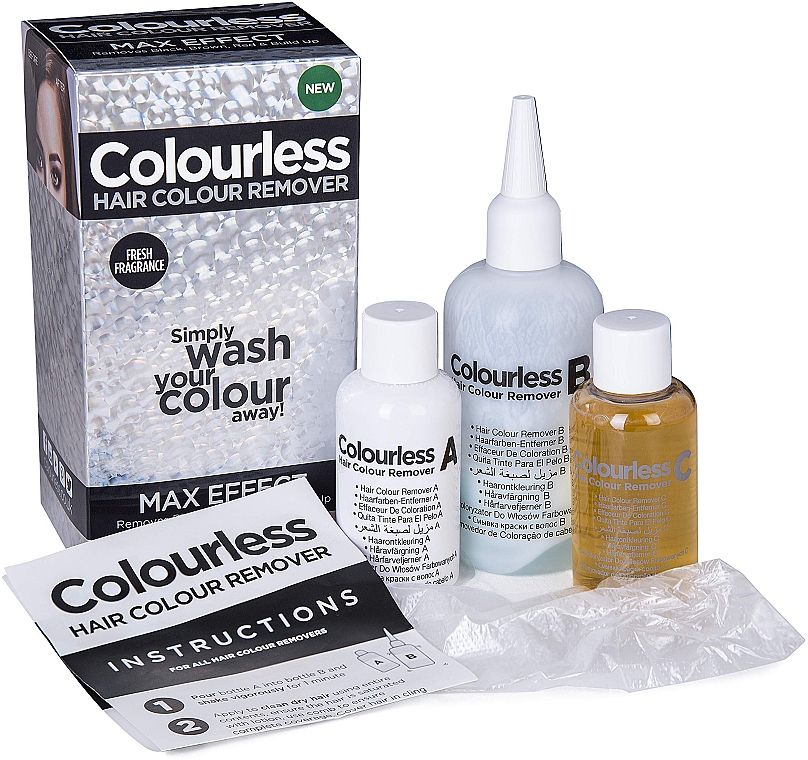 Засіб для видалення фарби з волосся - Colourless Max Effect Hair Colour Remover — фото N2