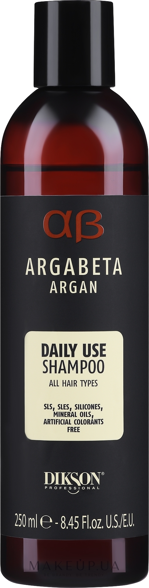 Аргановый шампунь для всіх типів волосся - Dikson Argabeta Argan Shampoo Daily Use — фото 250ml