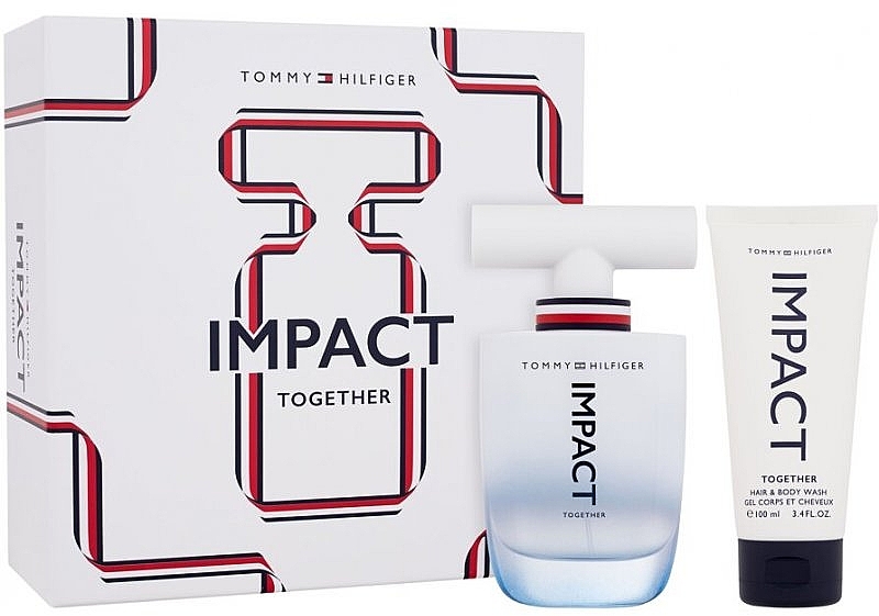 Tommy Hilfiger Impact Together - Набор (edt/100ml + hair/body/wash/100ml) — фото N1