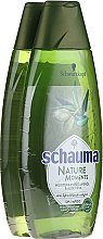 Парфумерія, косметика Набір - Schwarzkopf Schauma Nature Moments Olive Oil Shampoo (shmp/2x400ml)