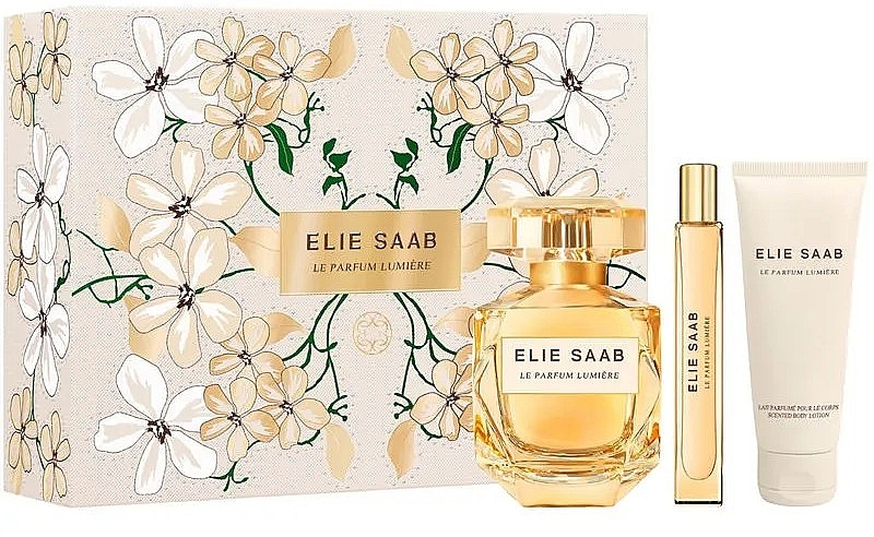 Elie Saab Le Parfum Lumiere - Набор (edp/90ml + edp/10ml + b/lot/75ml) — фото N1