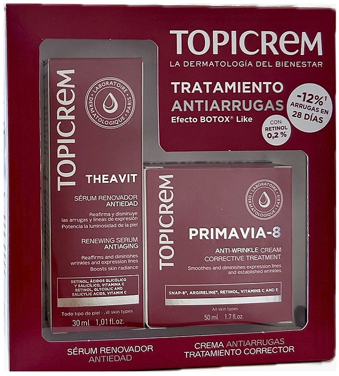 Набір - Topicrem AH Primavia-8 & Theavit (f/cr/50ml + serum/30ml) — фото N1