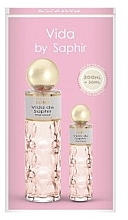 Духи, Парфюмерия, косметика Saphir Parfums Vida De Saphir - Набор (edp/200ml + edp/30ml)