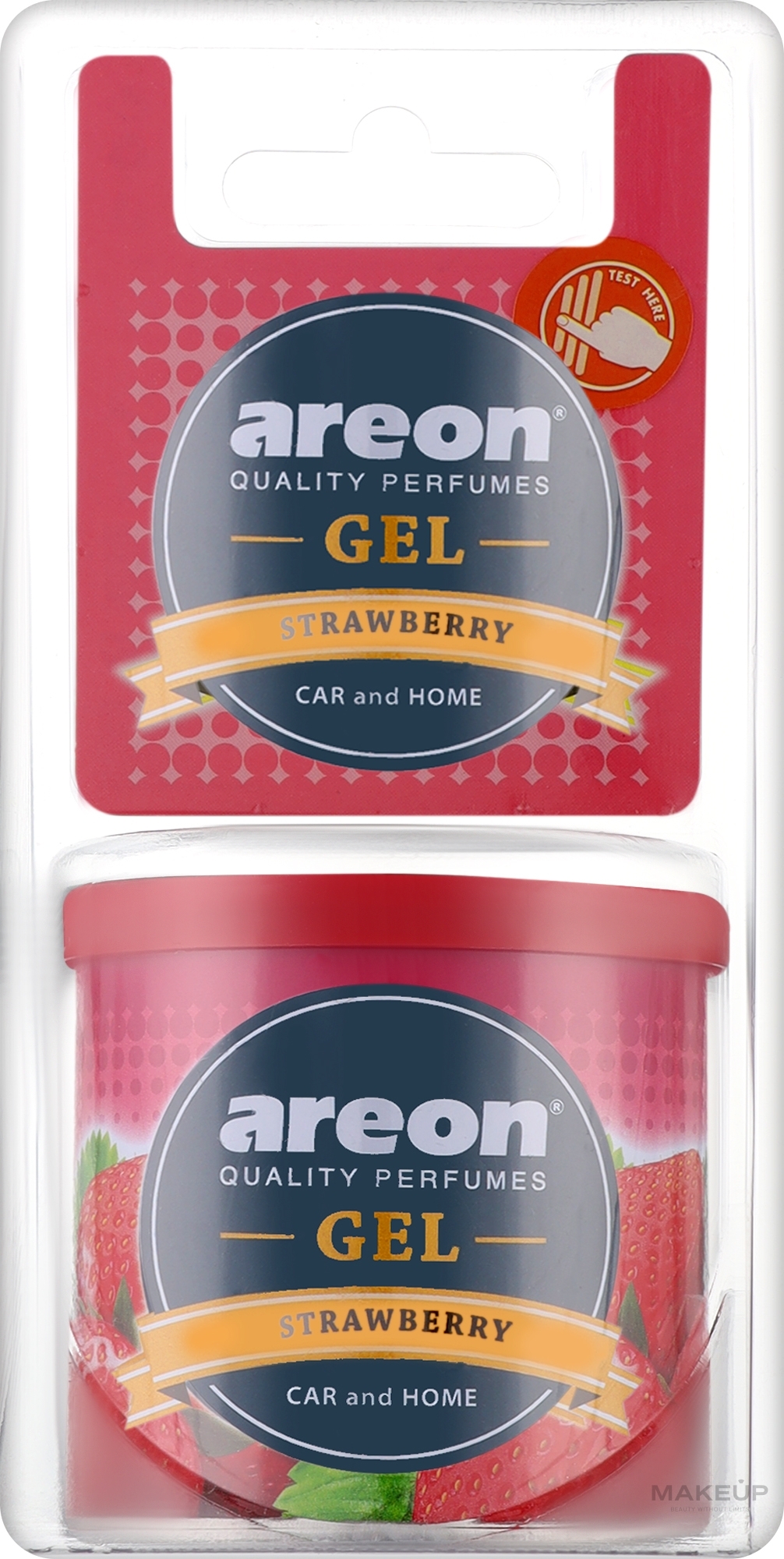 Ароматизований гель у блістері "Полуниця" - Areon Gel Can Blister Strawberry — фото 80g