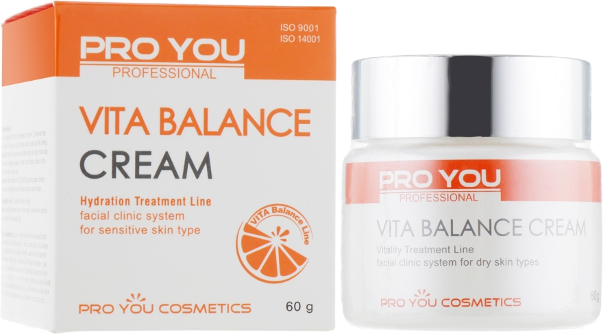 Крем для обезвоженной кожи лица с витаминами - Pro You Professional Vita Balance Cream 