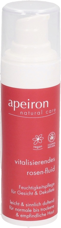 Омолоджувальний флюїд для обличчя - Apeiron Vitalising Rose Fluid — фото N1