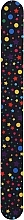 Парфумерія, косметика Пилочка для нігтів 2-функціональна пряма кольорова, 7446, темно-синя, зірки - Top Choice