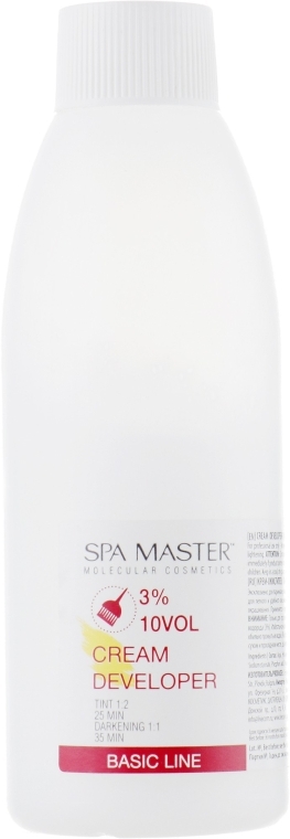 Крем-окислювач 3% - Spa Master Cream Developer 10 Vol — фото N1