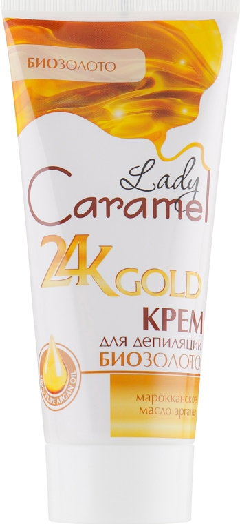 Крем для депіляції тіла "Біозолото" - Caramel 24K Gold — фото N2